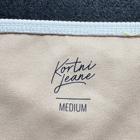 NWT KORTNI JEANE Women 2 Piece Swimsuit Bikini Scoop Back Sz M Multicolor 28-5 - Picture 14 of 16